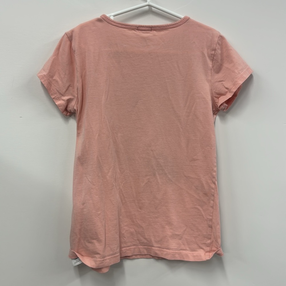 Crewcuts sequin heart pink T-shirt 12 - Picture 5 of 5